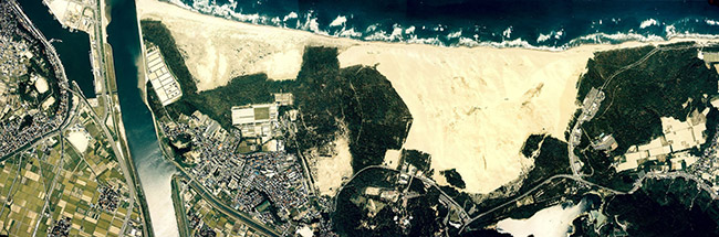鳥取砂丘航空写真 平成8年（1996年）